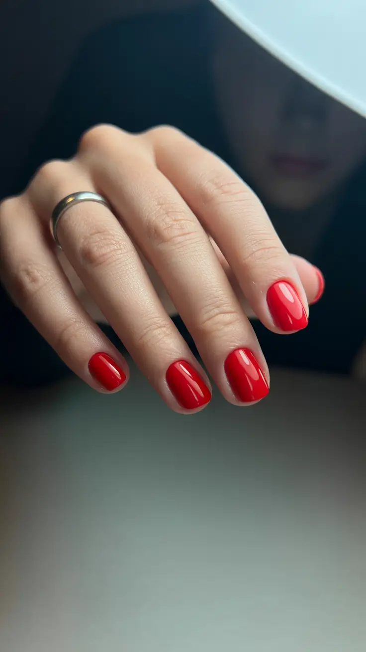 May Nails Ideas 2026 Classic Cherry Gloss for Timeless May Confidence
