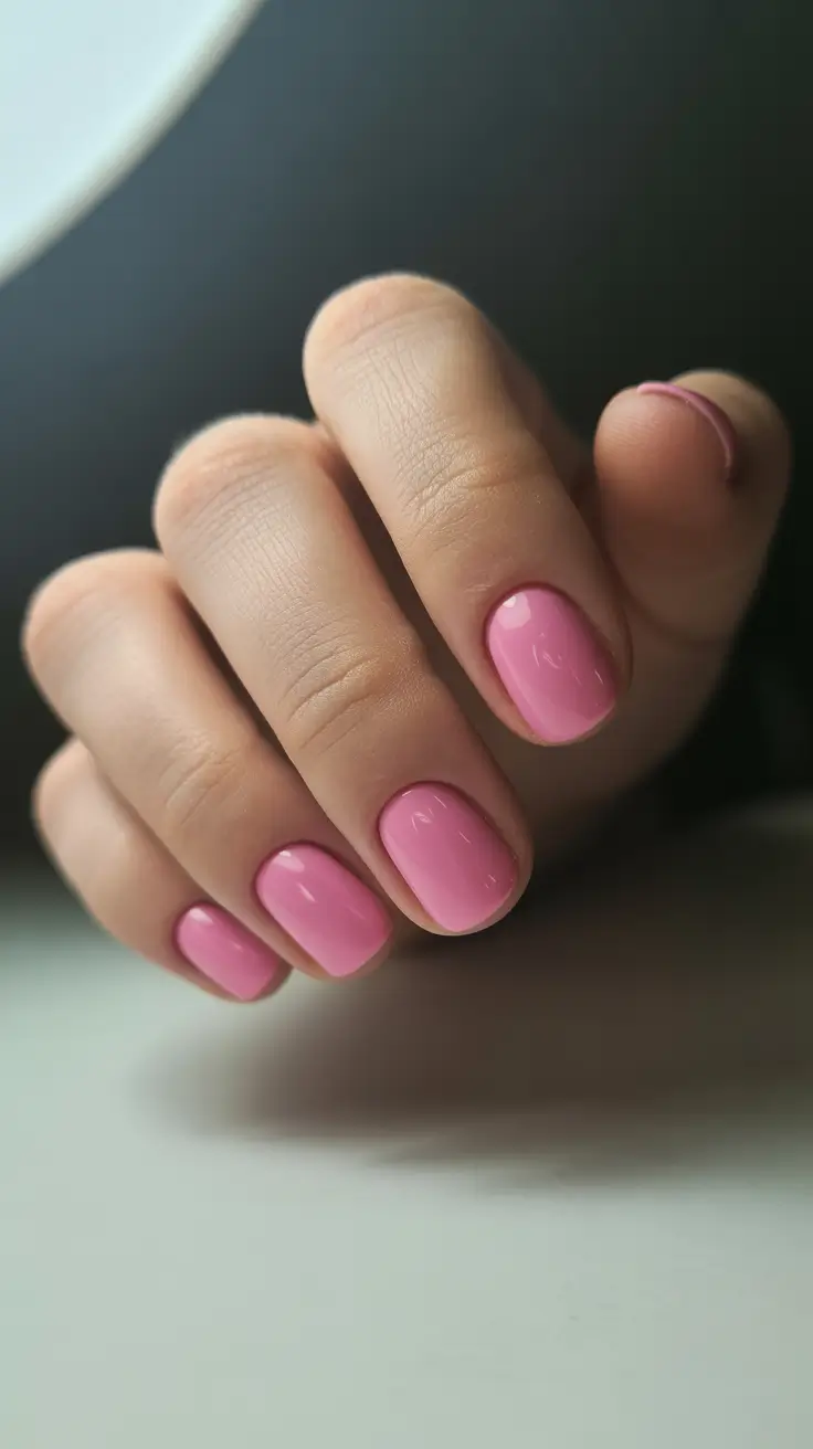May Nails Ideas 2026 Bubblegum Pink Gloss for Everyday Joy