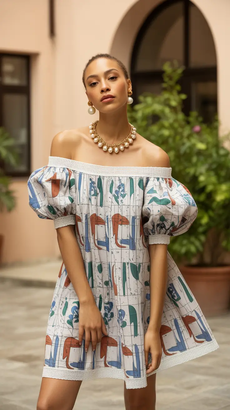 May outfits ideas 2026 Artistic Off-Shoulder Dresses That Feel Like Vacation