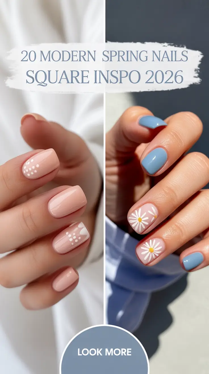 Modern Spring Nails Square Inspo 2026: Trendy Short, Medium & Long Designs
