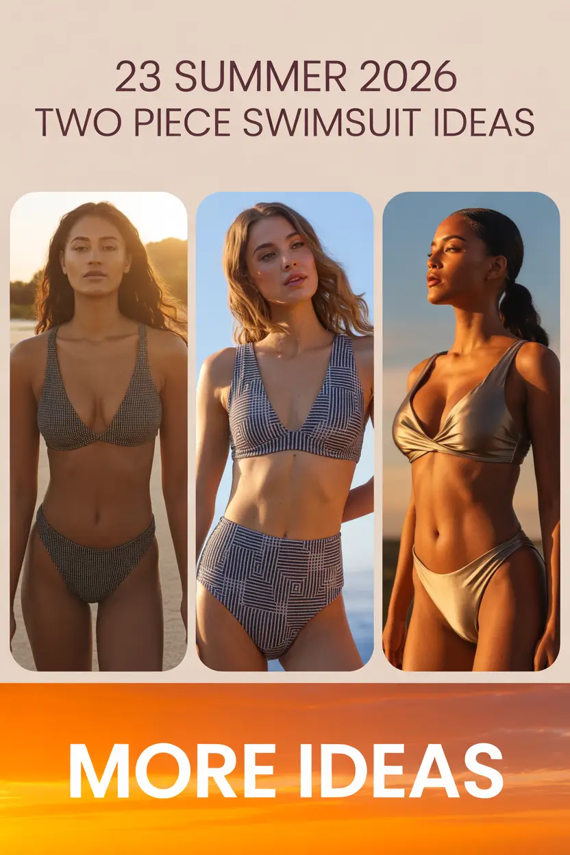 Summer 2026 Two Piece Swimsuit Ideas: Aesthetic Bikinis Inspo & Beach Outfit Trends