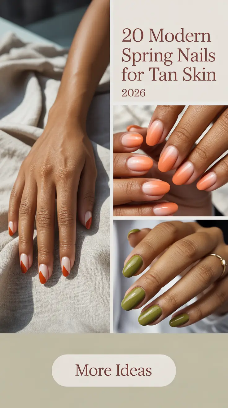 Modern Spring Nails for Tan Skin 2026: Fresh Colors, Flattering Tone Ideas & Trendy Inspo