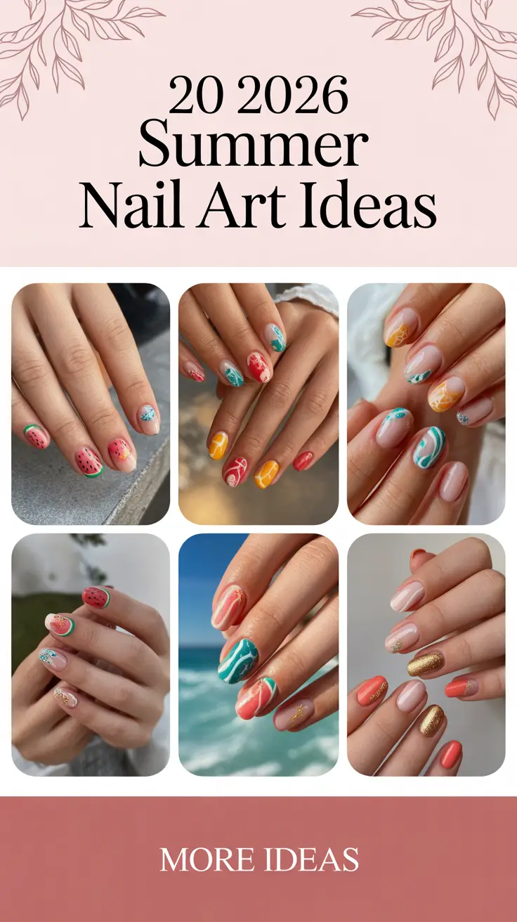 2026 Summer Nail Art Ideas: Bright Funky Designs, Cute Simple Inspo & 2026 Trends