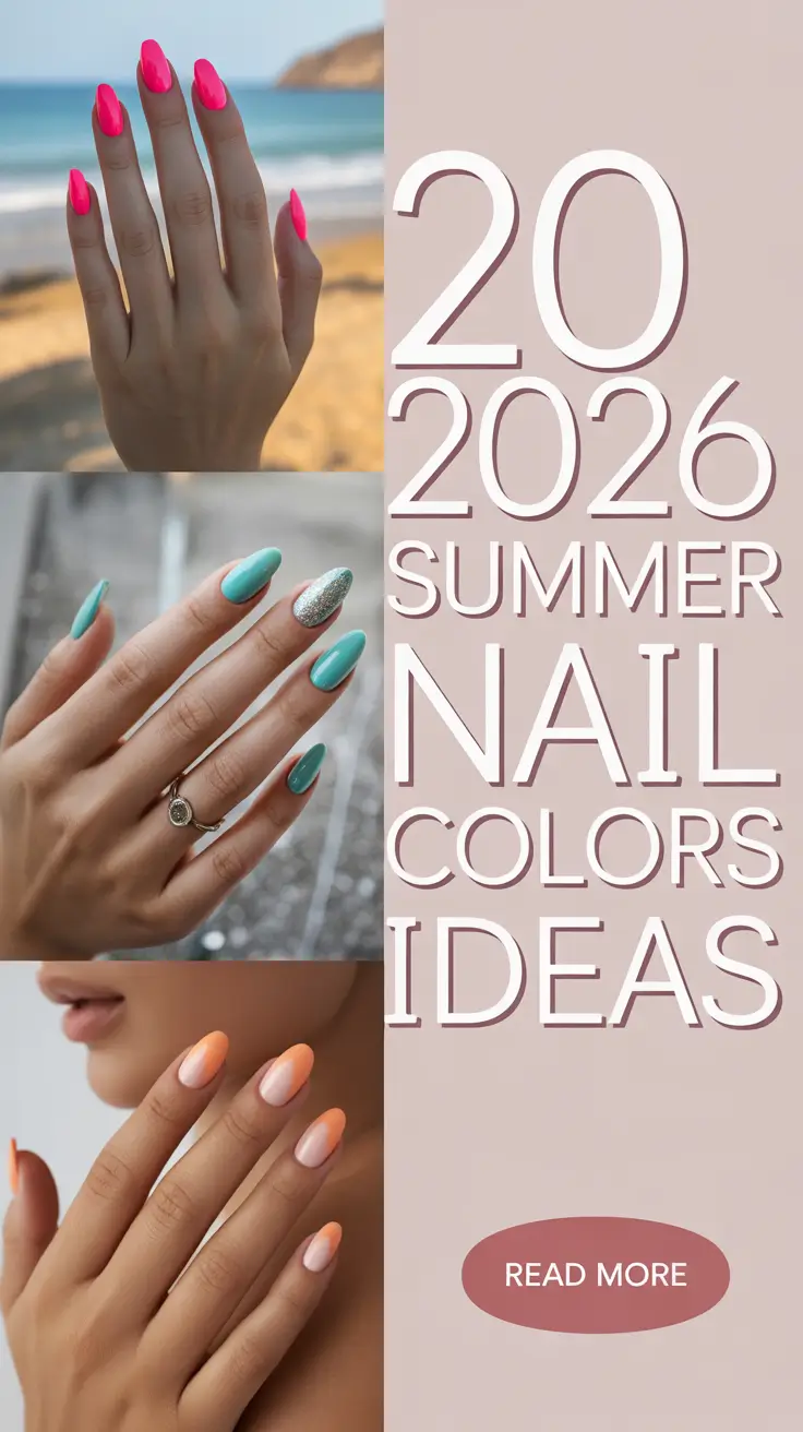 2026 Summer Nail Colors Ideas: Bright, Soft & Colorful Manicure Inspo