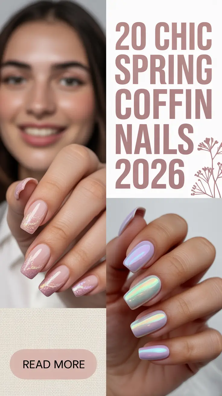 Chic Spring Coffin Nails 2026: Trending Shapes, Colors & Designs