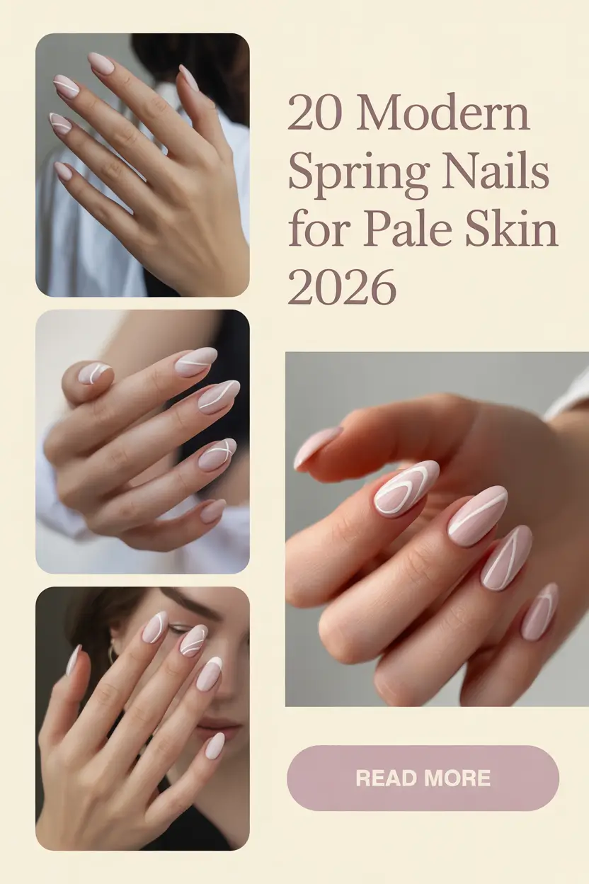 Modern Spring Nails for Pale Skin 2026: Cute & Simple Color Ideas You’ll Want to Try