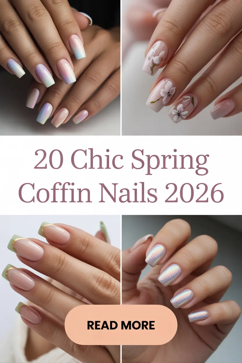 Chic Spring Coffin Nails 2026: Trending Shapes, Colors & Designs