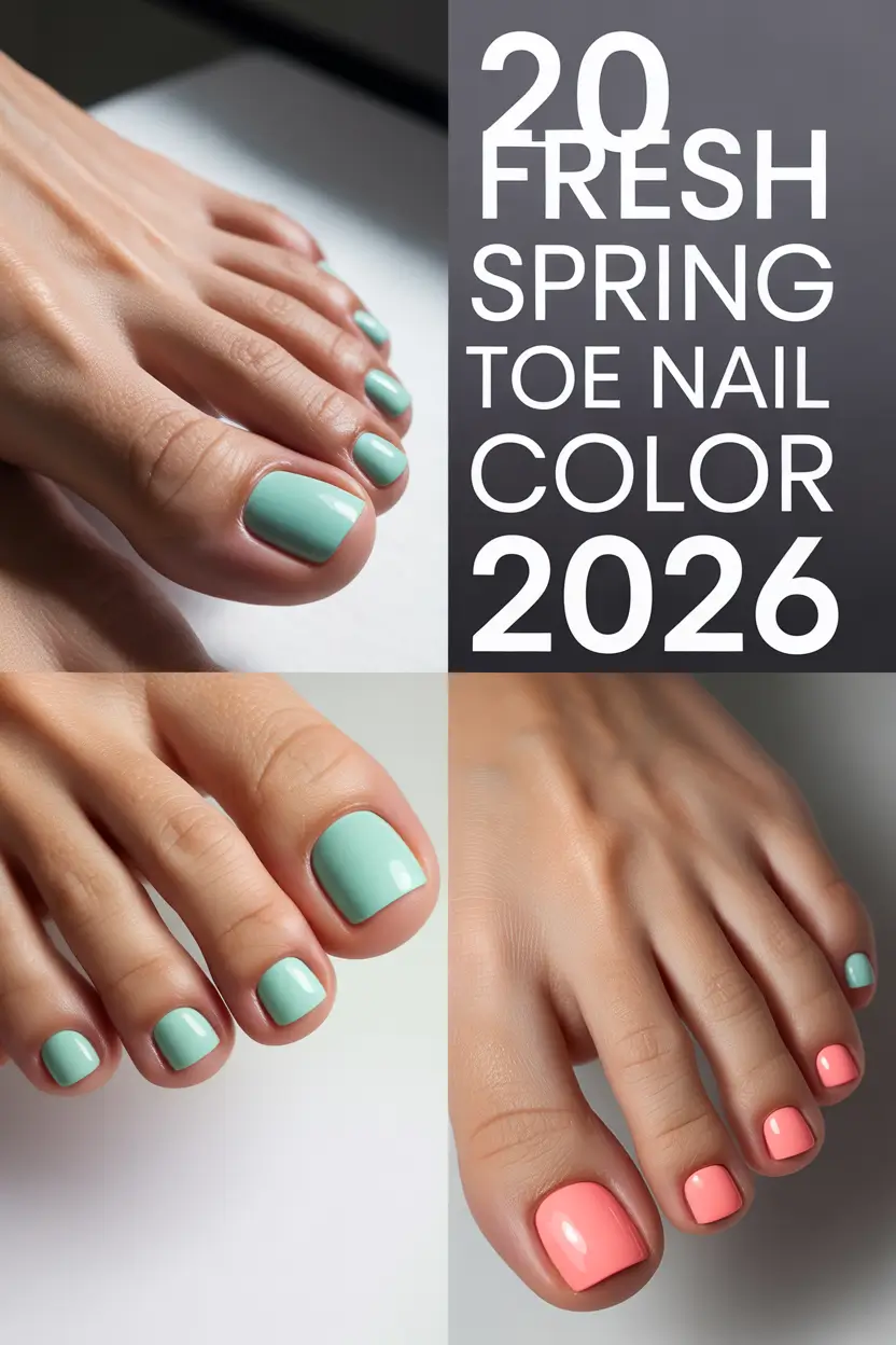 Fresh Spring Toe Nail Color 2026: Pretty Pedicures, Cute Gel Ideas & Trendy Spring Toe Nail Colors