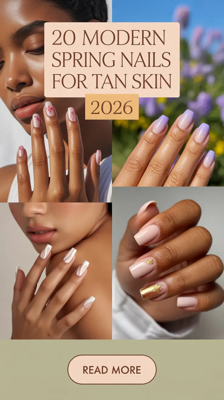 Modern Spring Nails for Tan Skin 2026: Fresh Colors, Flattering Tone Ideas & Trendy Inspo