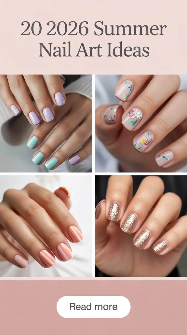 2026 Summer Nail Art Ideas: Bright Funky Designs, Cute Simple Inspo & 2026 Trends
