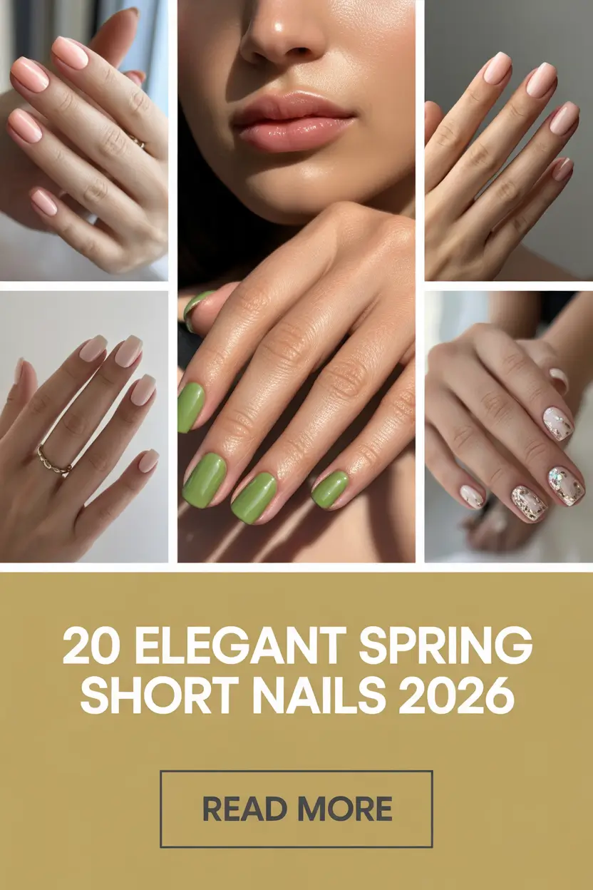Elegant Spring Short Nails 2026: 20 Cute Designs, Simple Ideas & Fresh Color Inspo