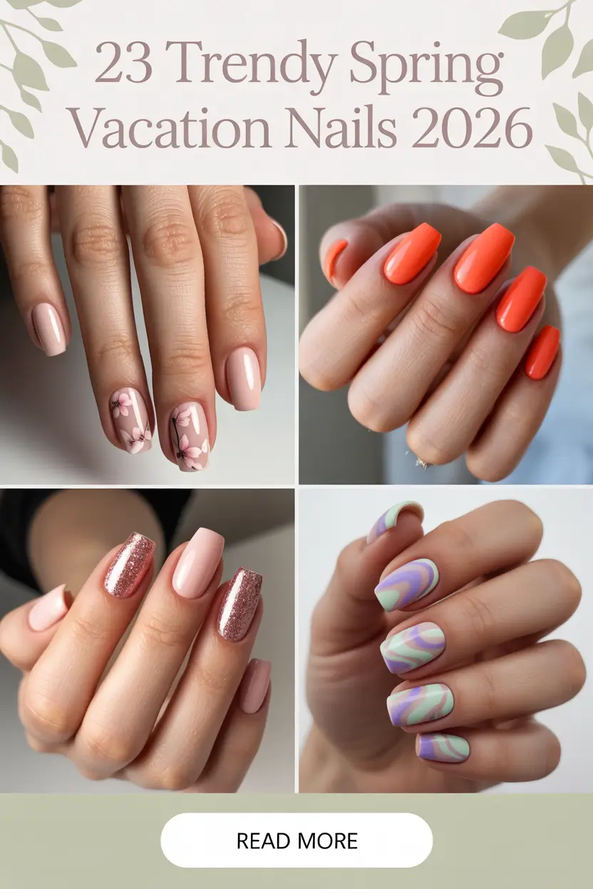 Trendy Spring Vacation Nails 2026: Bright Beach Ideas to Copy This Season