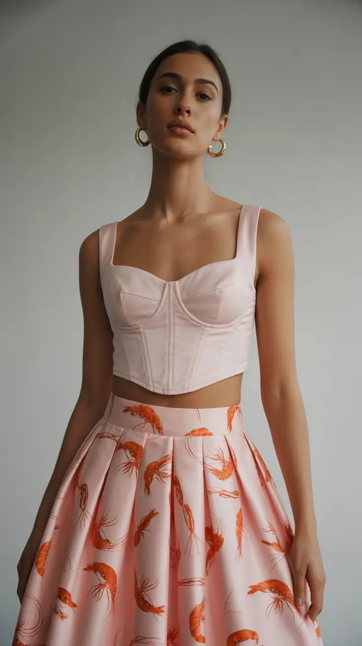 summer capsule wardrobe for women 2026 Soft Structure & Print: The Feminine Set That Feels New Again