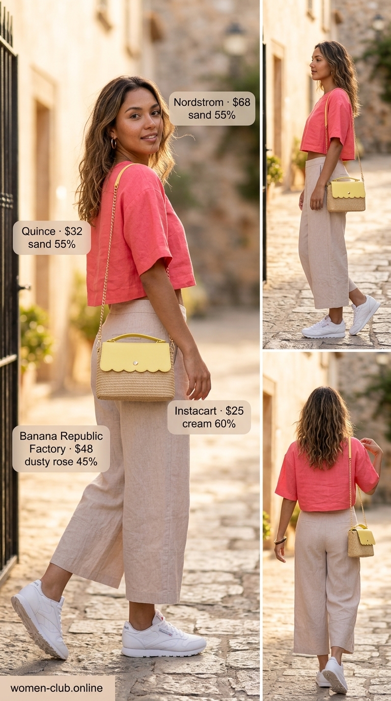 petite summer cropped pants outfits 2026 outfit idea - fashion styling inspiration