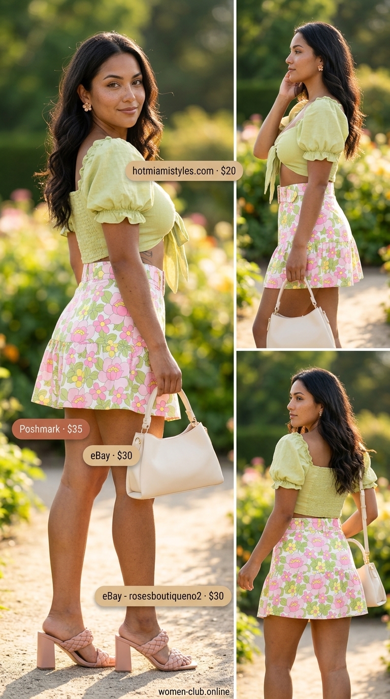 mini skirt outfits summer 2026 outfit idea - fashion styling inspiration