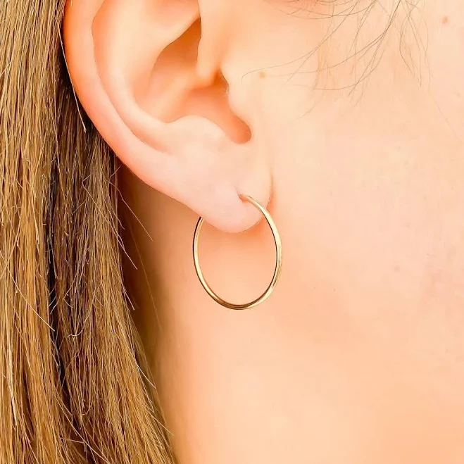accessory 14K Gold Filled Hoop Earrings Etsy - hoopsbyhand $25.98