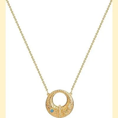 accessory 14K Gold Plated Dainty Gold Pendant Necklace Target $33.99