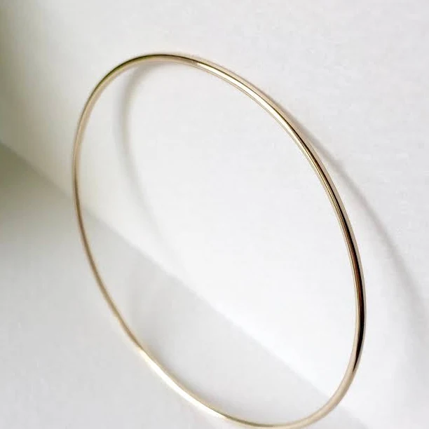 accessory 9ct Solid Gold Minimalist Stacking Bangle Etsy - MINIMAJewellery $97.73