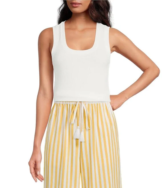 top A Loves A Ribbed Knit Sleeveless Tank Dillard's $29