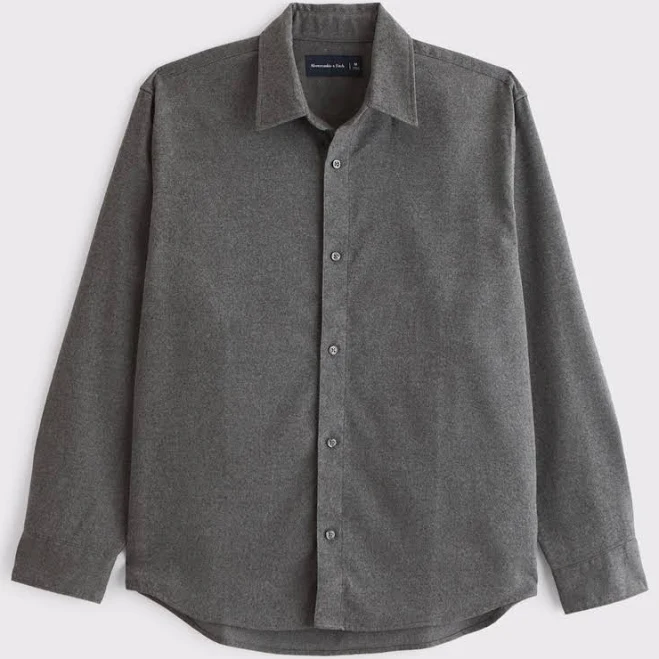 oversized shirt Abercrombie & Fitch Men's Brushed Button-Up Shirt Abercrombie & Fitch $56