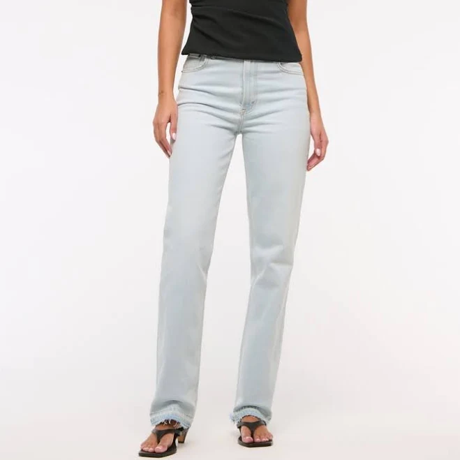 trousers Abercrombie & Fitch Women's 90s Ultra High Rise Straight Jean Abercrombie & Fitch $26.97