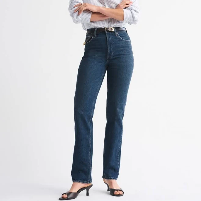 jeans Abercrombie & Fitch Women's 90s Ultra High Rise Straight Jean Abercrombie & Fitch $59.99