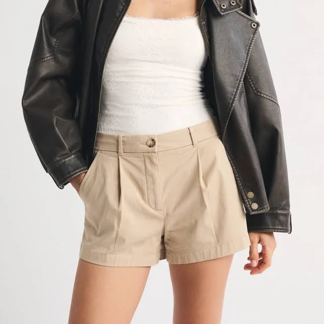 matching set Abercrombie & Fitch Women's High Rise Tailored Shorts Abercrombie & Fitch $44.99