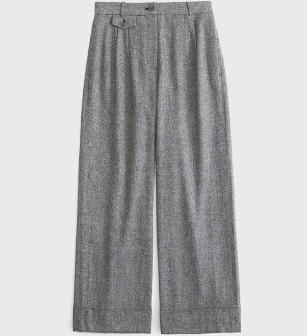 pants Abercrombie & Fitch Women's Sloane Wool-Blend Wide Leg Pants Abercrombie & Fitch $100