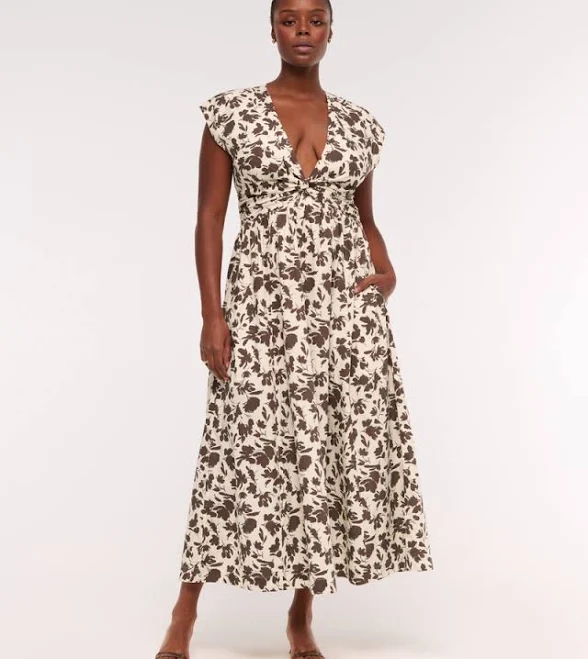 dress Abercrombie & Fitch Women's Twist-Front Maxi Dress Abercrombie & Fitch $120