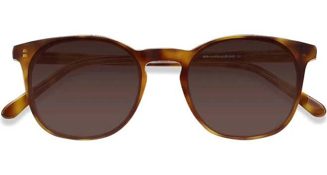accessory Acetate Safari Round Sunglasses with 1.6 Basic Tint Lenses eyebuydirect.com $43