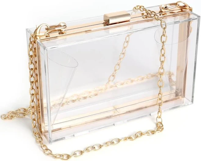 bag Acrylic Clear Purse with Removable Chain eBay - dazzleden $30.15