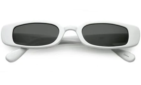 accessory Adult Extreme Thin Small Lens Rectangle Sunglasses 49mm Walmart - zeroUV $10.99