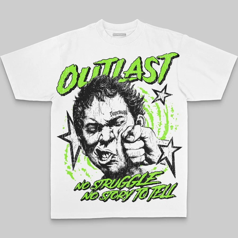 top Adult Neon Green Outlast DopeSkill Graphic T-shirt DopeSkill Brand $34.99
