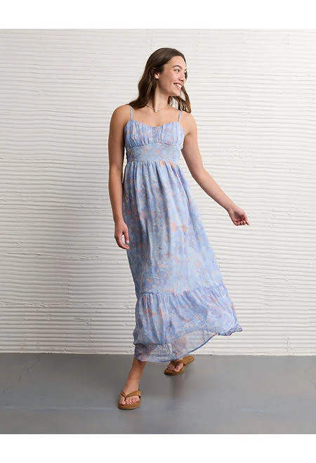 dress AE Sweetheart Tiered Maxi Dress American Eagle Outfitters $78.71
