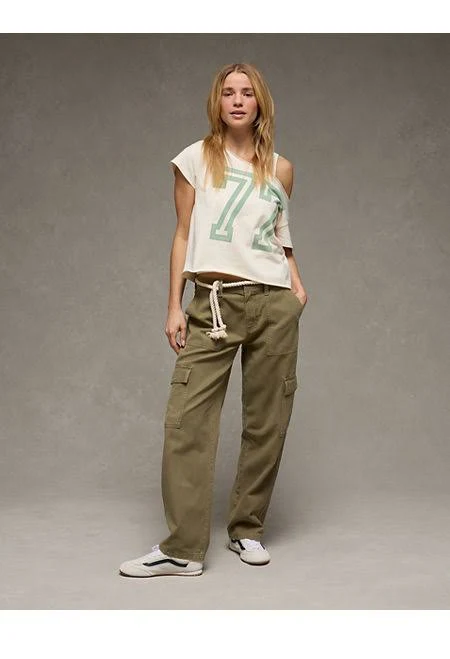 pants AE Women's Low-Rise Baggy Cargo Pants American Eagle Outfitters $24.99