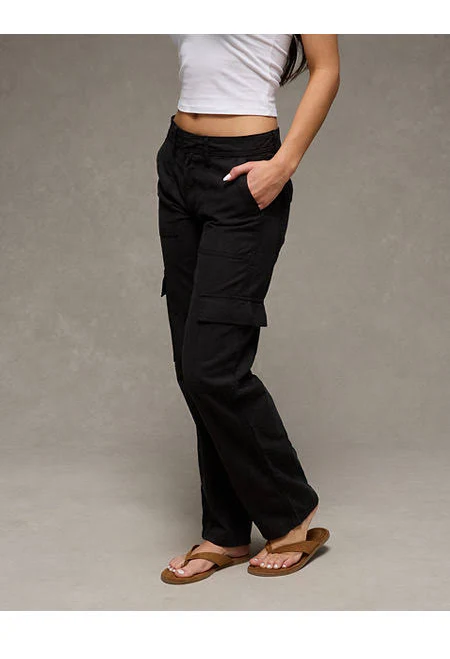 pants AE Women's Low-Rise Baggy Cargo Pants American Eagle Outfitters $29.97