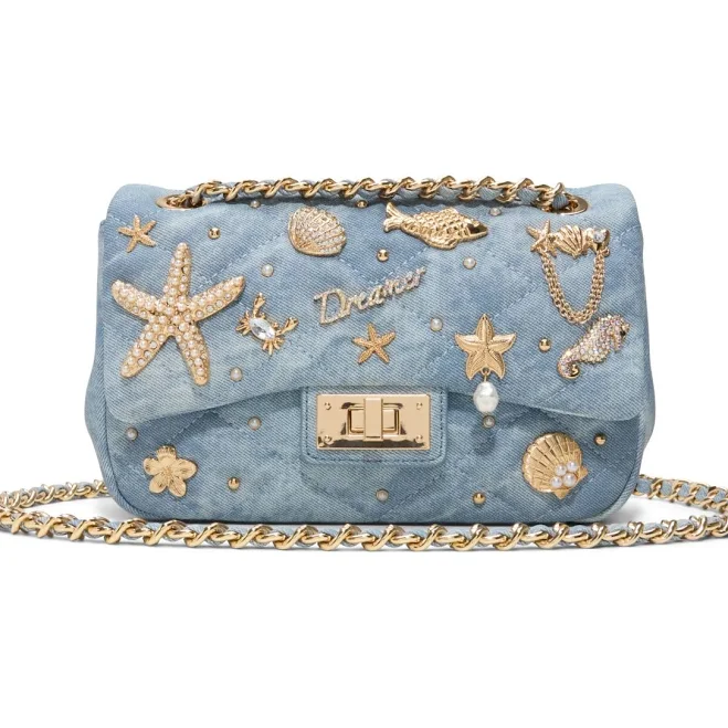 bag ALDO Seadreamm Denim Crossbody Bag Macy's $78