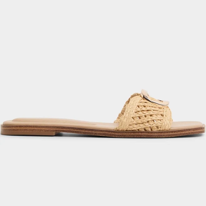 shoes Aldo Tidella Slide Sandals in Natural, 9 ALDO Shoes $39.97