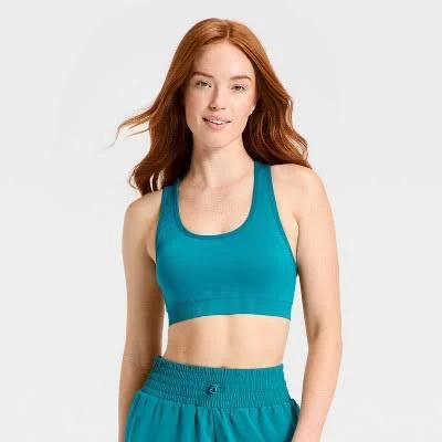 top All in Motion Women's Seamless Medium Support Racerback Sports Bra Target $20