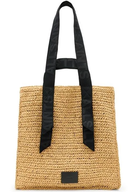 bag Allsaints Women's Lullah Woven Straw Tote Bag Nordstrom $159