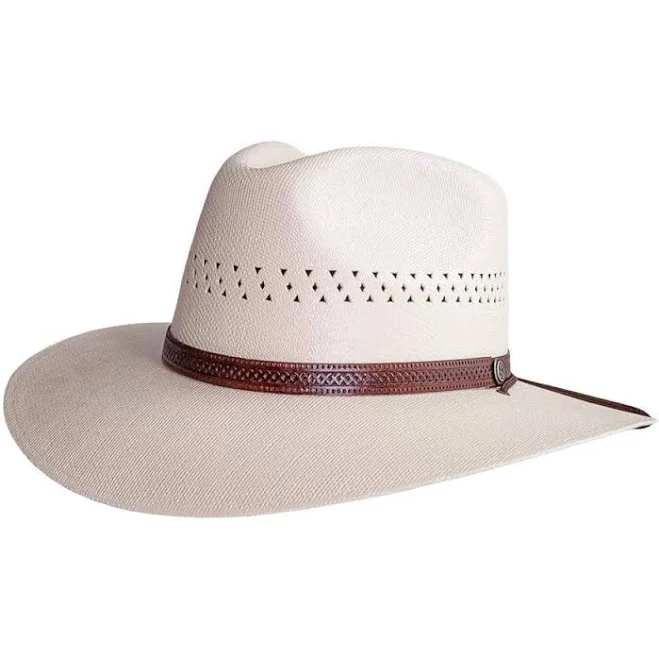 accessory American Hat Makers Barcelona Wide Brim Straw Fedora Hat American Hat Makers $77