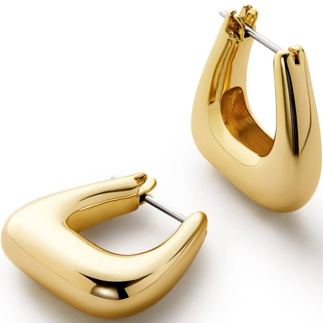 accessory Ana Luisa Colene 14K Gold Chunky Hoop Earrings Bloomingdale's $85