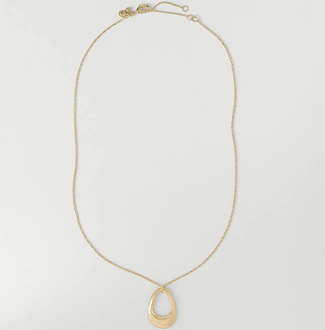 accessory Ann Taylor Women's Open Oval Pendant Necklace Ann Taylor $24.94