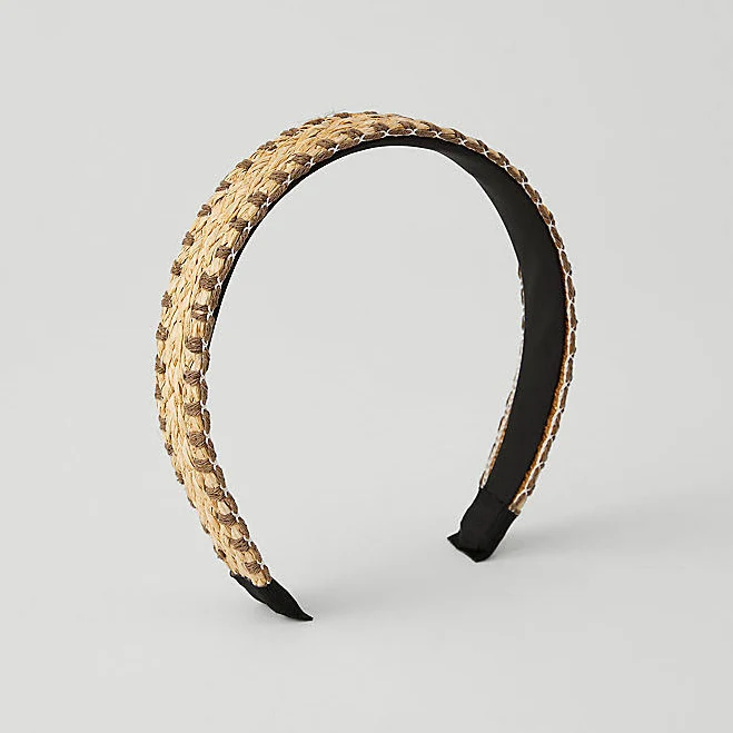 accessory Ann Taylor Women's Weekend Knotted Straw Headband Ann Taylor $20.65