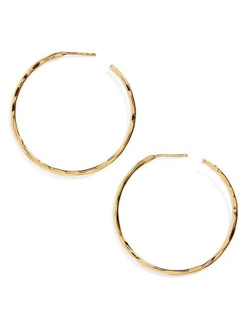 accessory Argento Vivo Hammered Sterling Silver Hoop Earrings Nordstrom $58