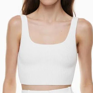 crop top Aritzia Babaton Sculpt Knit Squareneck Cropped Tank Sweater Aritzia $16.99