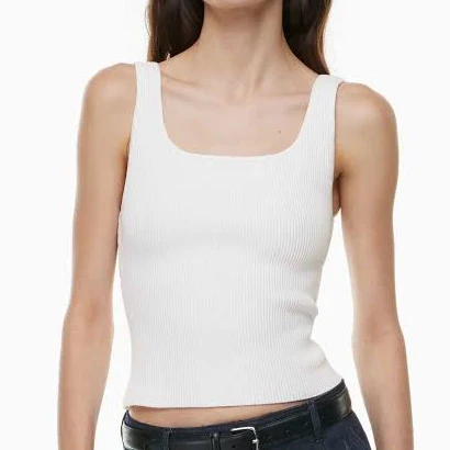top Aritzia Babaton Sculpt Knit Squareneck Tank Sweater Aritzia $19.99