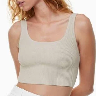 crop top Aritzia Tops Aritzia Babaton Cropped Sculpt Knit Squareneck Tank Aritzia $16.99