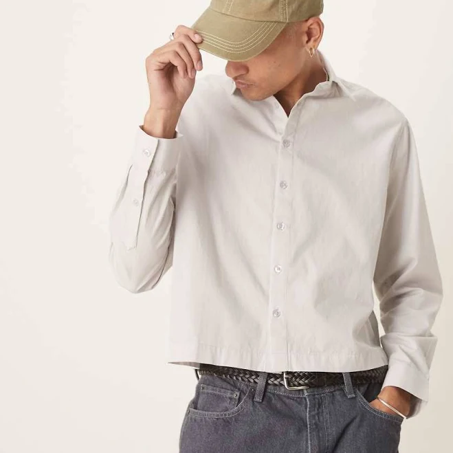 outerwear ASOS Design Boxy Oversized Poplin Shirt ASOS $19.34