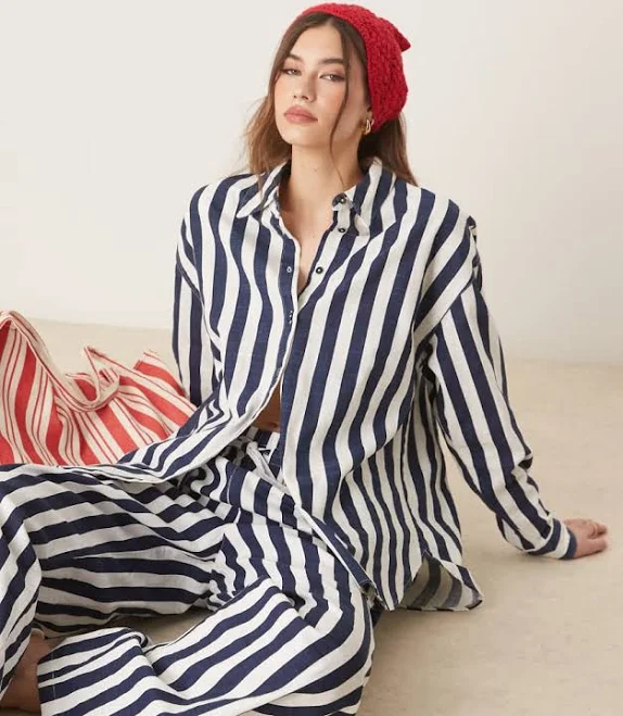 matching set ASOS Oversized Linen Look Shirt ASOS $19.99
